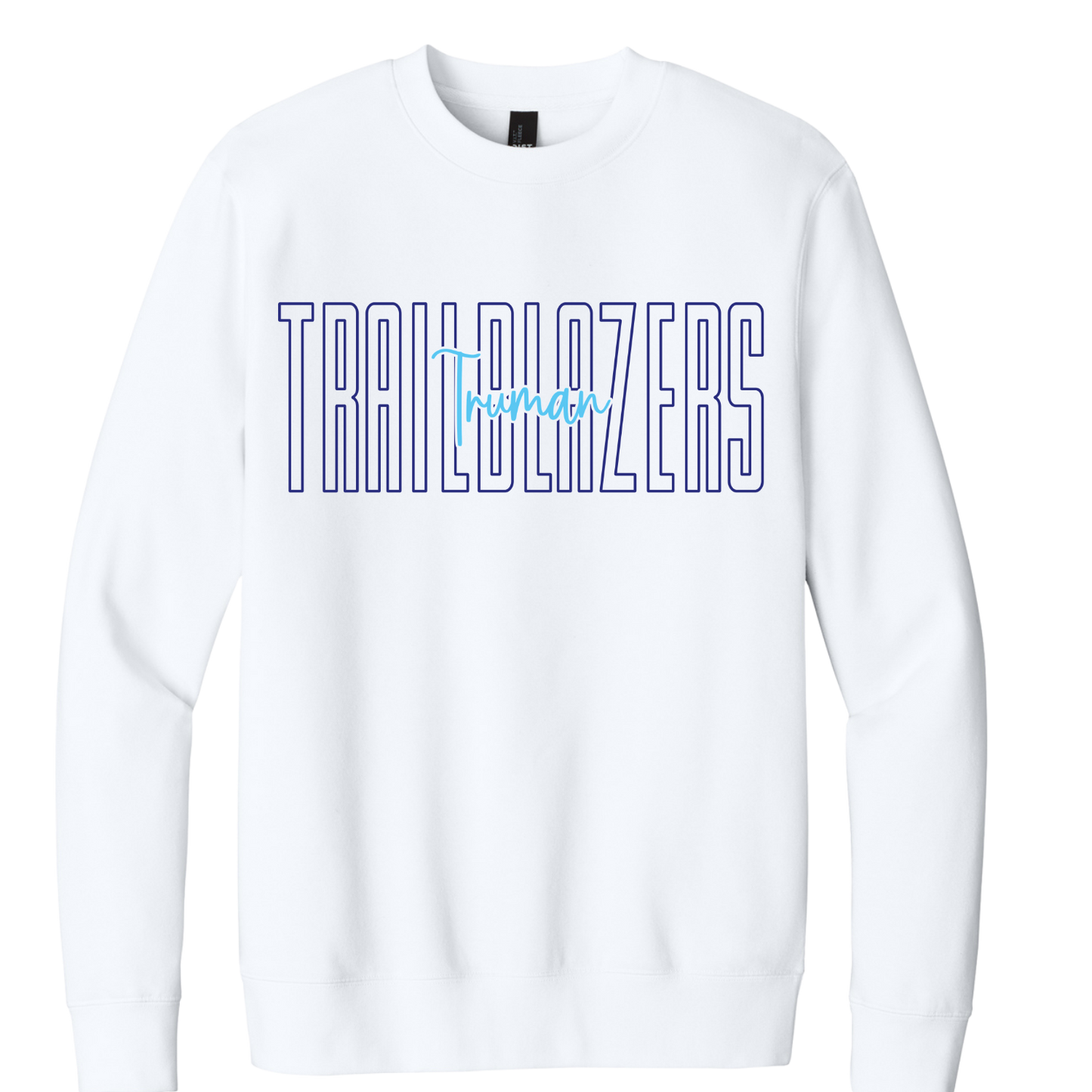 Truman Overlay Fleece Crew Sweatshirt (Adult)