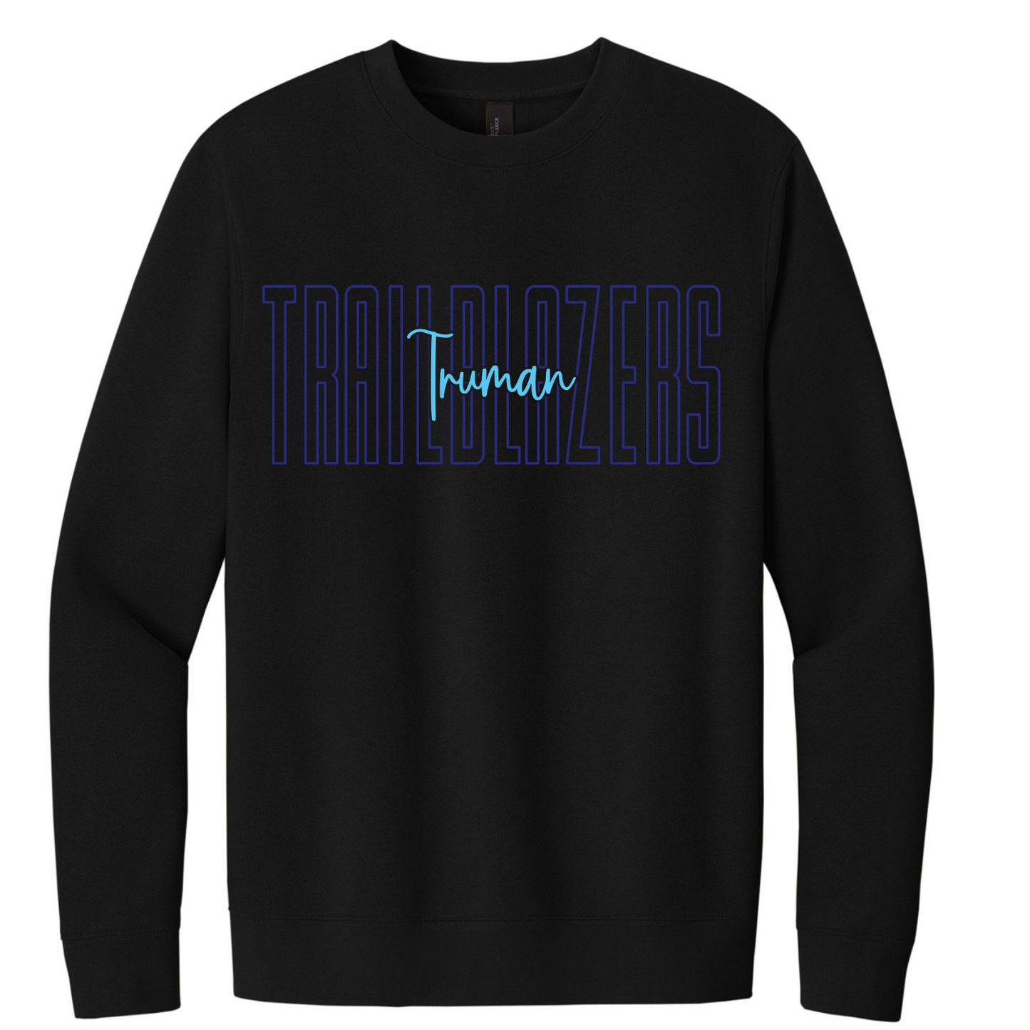 Truman Overlay Fleece Crew Sweatshirt (Adult)