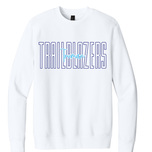 Truman Overlay Fleece Crew Sweatshirt (Adult)