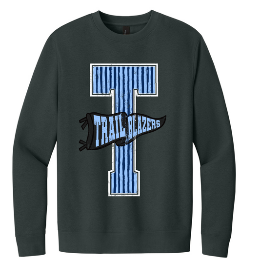 Trailblazers Pennant Fleece Crew Sweatshirt (Adult)