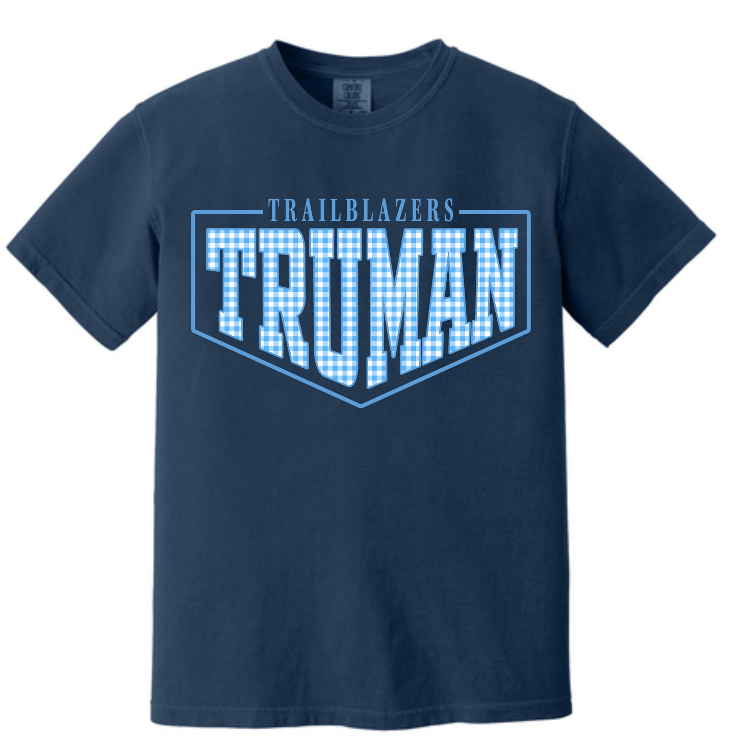 Truman Gingham Comfort Colors S/S Tee (Adult)