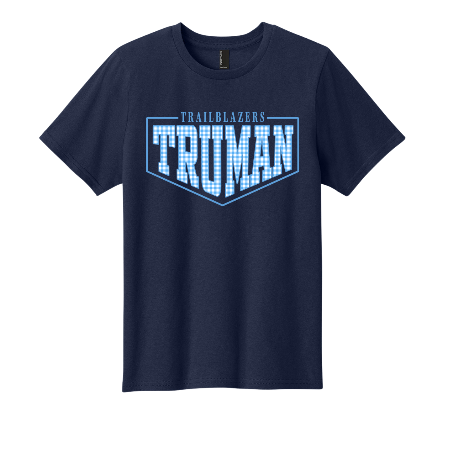 Truman Gingham Port & Co S/S Tee (Kids)