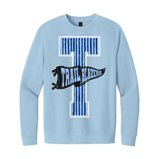 Trailblazers Pennant Fleece Crew Sweatshirt (Adult)